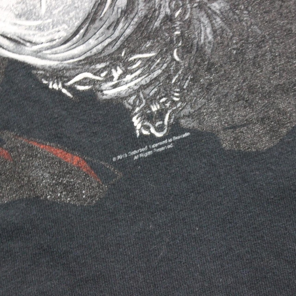 Mens Y2K Style Skater Streetwear Grunge Punk Disturbed 2015 Black T-shirt - Picture 3 of 7